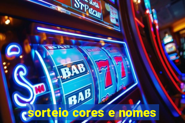 sorteio cores e nomes