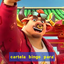 cartela bingo para cha de cozinha imprimir gratis