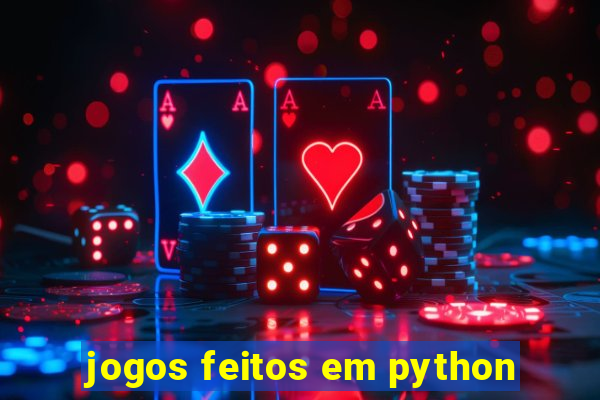 jogos feitos em python