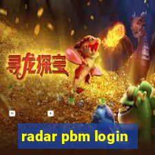 radar pbm login