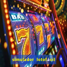 simulador lotofácil só matemática